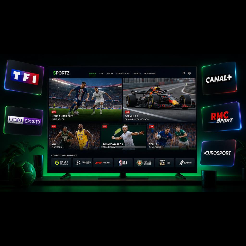 Aperçu des chaînes SportStream Premium